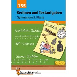Rechnen und Textaufgaben - Gymnasium 5. Klasse, A5- Heft