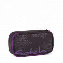 satch Pencil Box - black, purple,  - Purple Hibiscus