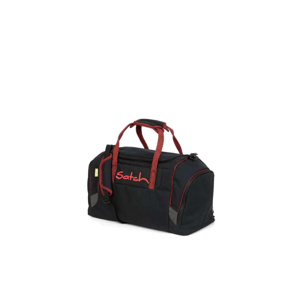 satch Duffle Bag - black, red - Black Volcano