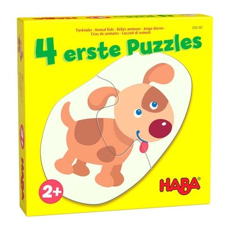 4 erste Puzzles – Tierkinder