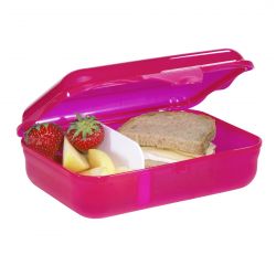 Lunchbox Natural Butterfly, Pink