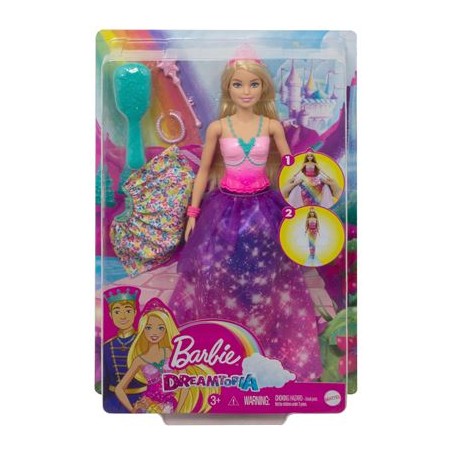 Barbie Dreamtopia 2-in-1 Prinzessin & Meerjungfrau Puppe