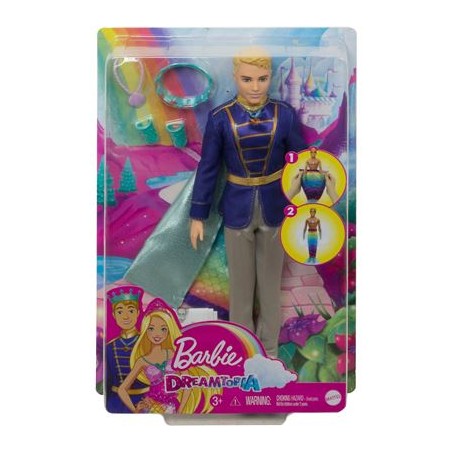 Barbie Dreamtopia 2-in-1 Prinz & Meermann Puppe