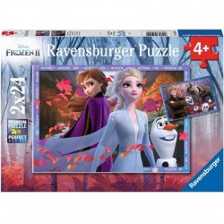 Ravensburger Spiel - Frozen - Frostige Abenteuer, 2x24 Teile