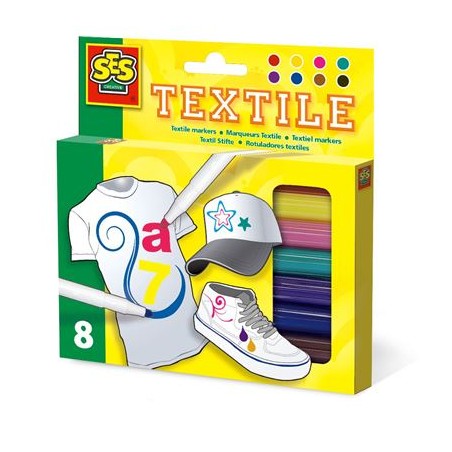 SES Creative - Textilstifte 8er-Pack