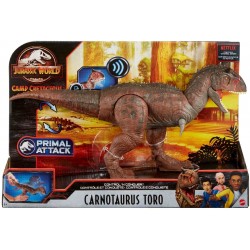 Mattel - Jurassic World Control ‘N Conquer Carnotaurus Toro großer Dinosaurier