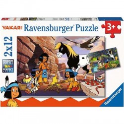 Ravensburger Spiel - Unterwegs mit Yakari, 2x12 Teile