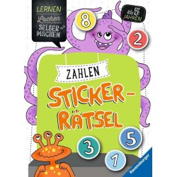 Ravensburger Buch - Lernen, Lachen, Selbermachen - Zahlen-Sticker-Rätsel