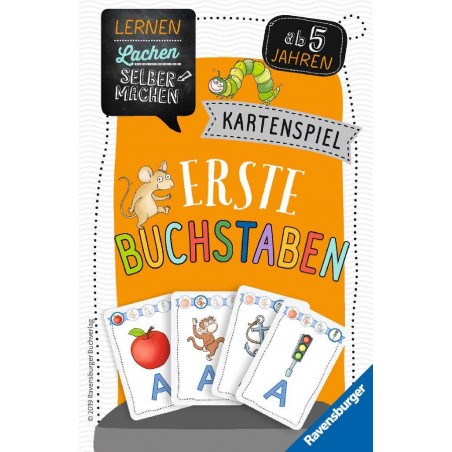 Ravensburger Spiel - Lernen, Lachen, Selbermachen - Kartenspiel Erste Buchstaben