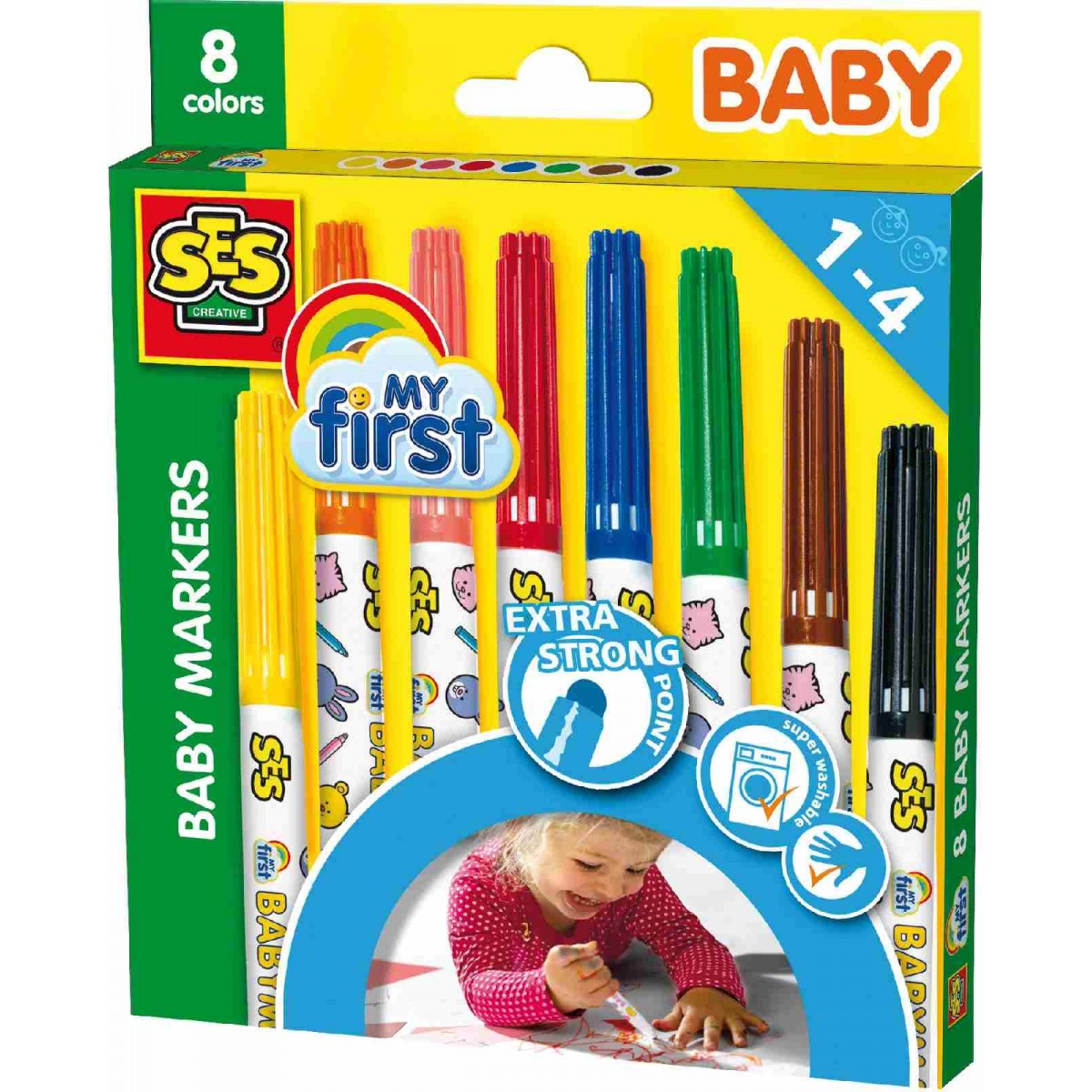 SES Creative - Baby Marker 8 Farben My first