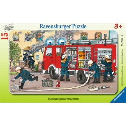 Ravensburger Spiel - Rahmenpuzzle - Mein Feuerwehrauto, 15 Teile