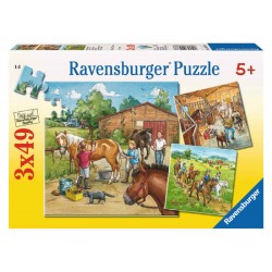 Ravensburger Spiel - Mein Reiterhof, 3x49 Teile