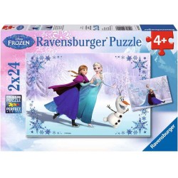 Ravensburger Spiel - Frozen - Schwestern für immer, 2x24 Teile