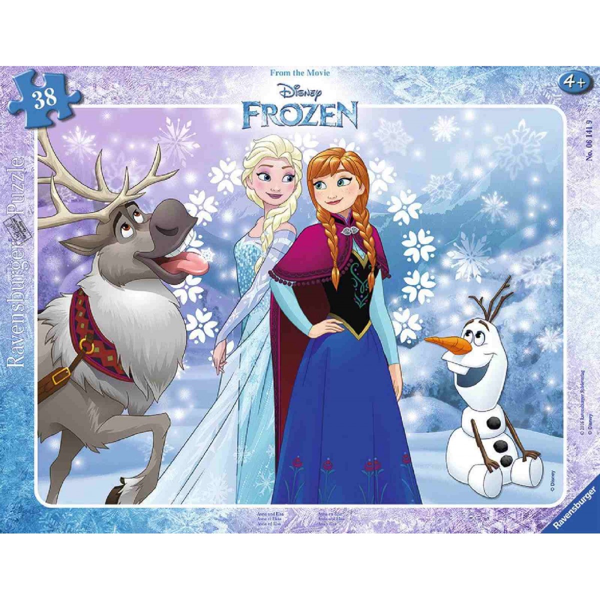 Ravensburger Spiel - Rahmenpuzzle - Frozen - Anna und Elsa, 40 Teile