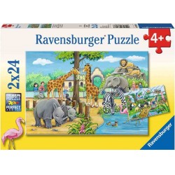 Ravensburger Spiel - Willkommen im Zoo, 2x24 Teile