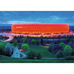 Ravensburger Spiel - Dreifarbiges Leuchtpuzzle - Allianz Arena, 1200 Teile