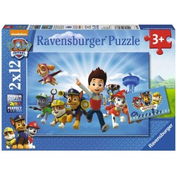 Ravensburger Spiel - Paw Patrol - Ryder und die Paw Patrol, 2x12 Teile