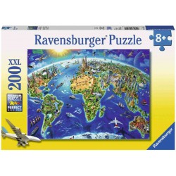 Ravensburger Spiel - World Landmarks, 200 Teile