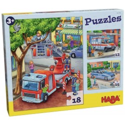 HABA® - Puzzles Polizei, Feuerwehr und Co.
