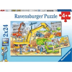 Ravensburger Spiel - Viel zu tun auf der Baustelle, 2x24 Teile