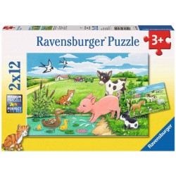 Ravensburger Spiel - Tierkinder auf dem Land, 2 x 12 Teile