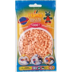 Hama - Perlenbeutel 1000 Stück Leuchtrot