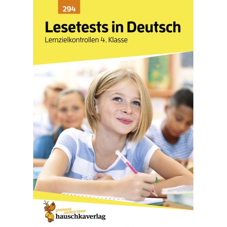 Hauschka Verlag - Lesetests in Deutsch - Lernzielkontrollen 4. Klasse, A4- Heft