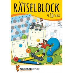 Hauschka Verlag - Rätselblock ab 10 Jahre, Band 1, A5-Block