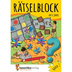 Hauschka Verlag - Rätselblock ab 6 Jahre, Band 2, A5-Block