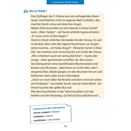 Hauschka Verlag - Besser lesen 2. Klasse, A5- Heft