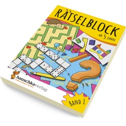 Hauschka Verlag - Rätselblock ab 5 Jahre, Band 1, A5-Block