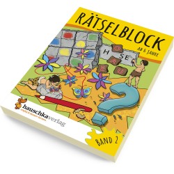 Hauschka Verlag - Rätselblock ab 6 Jahre, Band 2, A5-Block