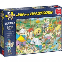 Jumbo Spiele - Jan van Haasteren - Camping im Wald - 2000 Teile